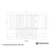 Blue Print Air Filter Kit ADBP220104