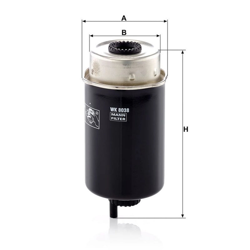 MANN-FILTER Fuel Filter Element WK 8038