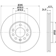 Mintex Mintex Front Brake Disc Kit MDK0193