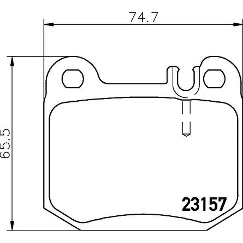 Mintex Rear Brake Pad Set MDB2112