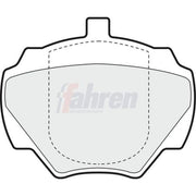 Fahren Rear Brake Pad Set fits Land Rover Defender 1990-2016 2.5 3.5 3.9