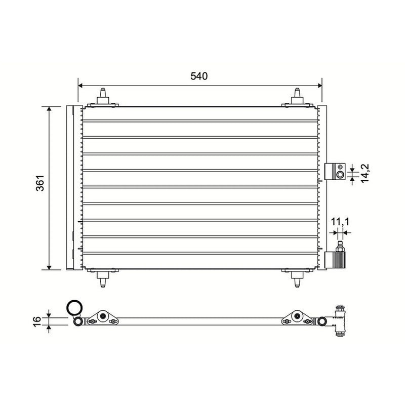 Valeo Air Conditioning Condenser 817667