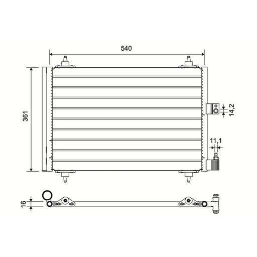 Valeo Air Conditioning Condenser 817667