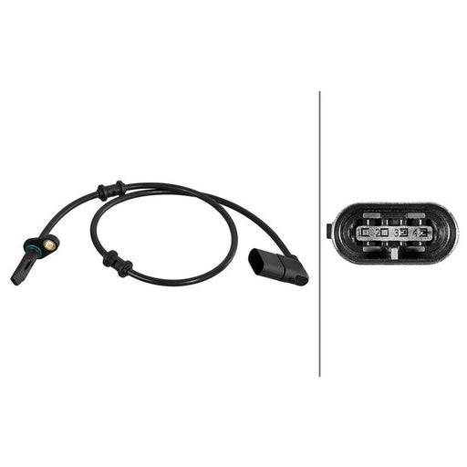 Hella ABS Wheel Speed Sensor Rear 6PU 358 216-171