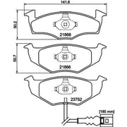 Mintex Front Brake Pad Set MDB2278