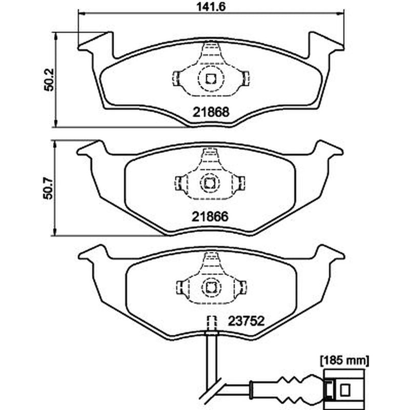 Mintex Front Brake Pad Set MDB2278