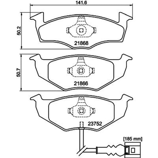 Mintex Front Brake Pad Set MDB2278