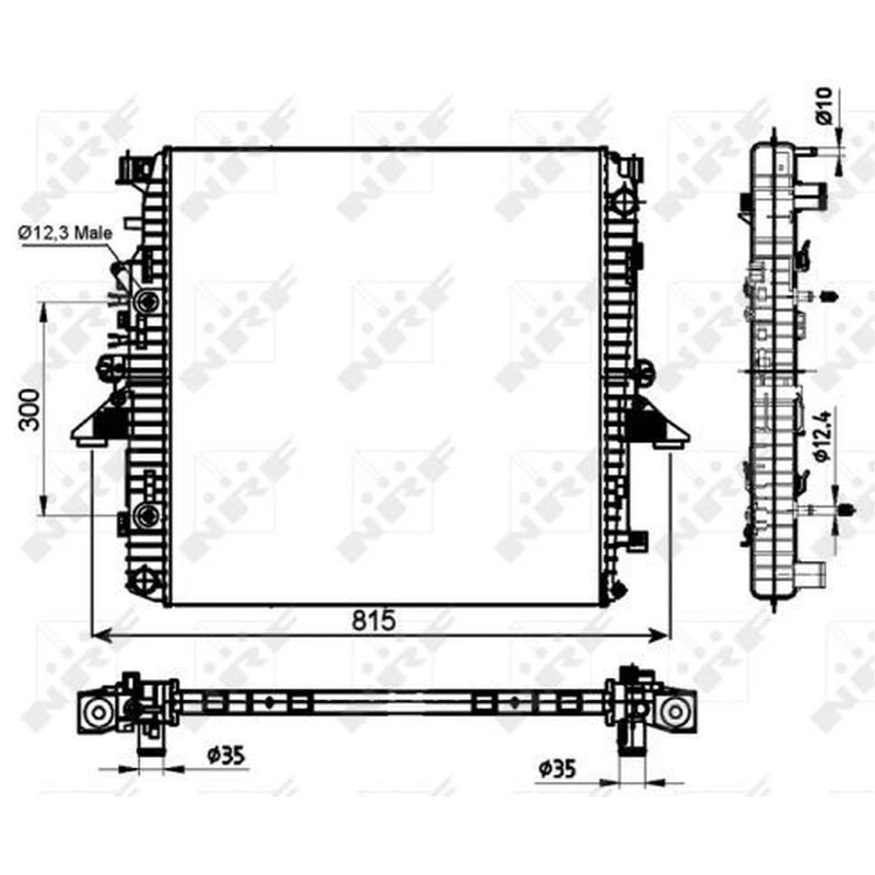 NRF Engine Radiator 53097