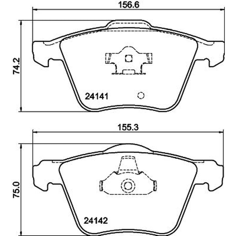 DON Front Brake Pad Set PCP2234