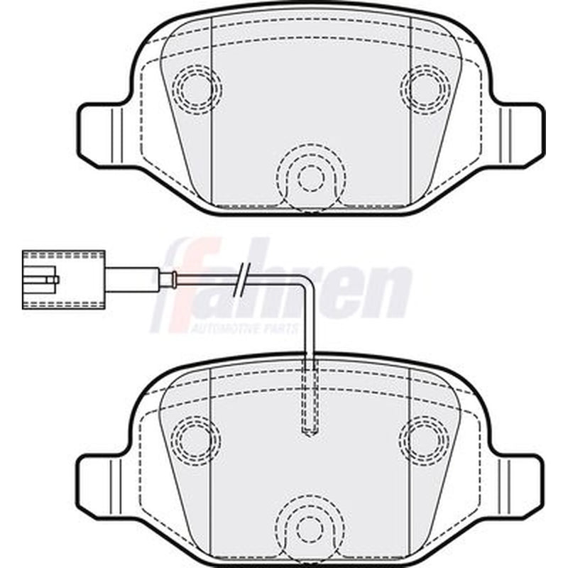 Fahren Rear Brake Pad Set FBP3278