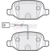 Fahren Rear Brake Pad Set fits Abarth 500 / 595 / 695 2008 on 1.4