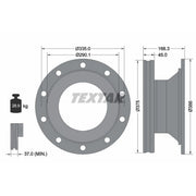 Textar 2 x Internally Vented Brake Discs 93308800 OE 1088133
