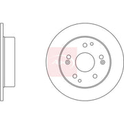 Apec 2 x Solid Rear Brake Discs DSK2381-x2