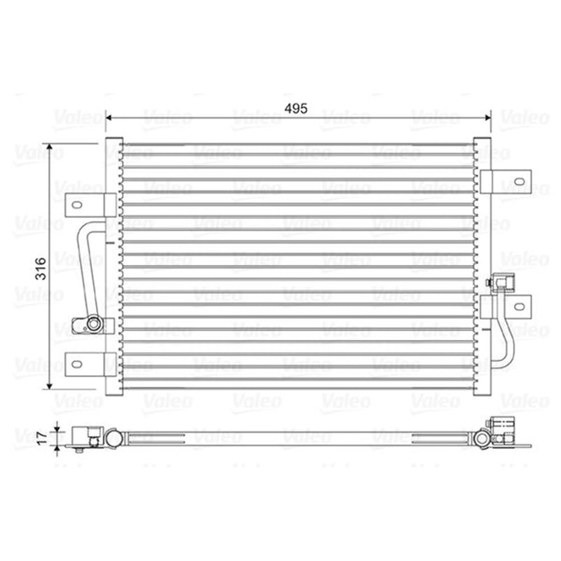 Valeo Air Conditioning Condenser 814426