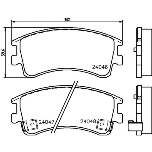 DON Front Brake Pad Set PCP1230