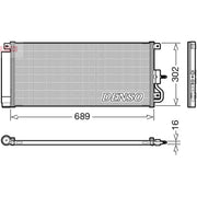 Denso Air Conditioning Condenser fits Opel Mokka / Mokka X 2012-2019 1.4 1.6 1.7