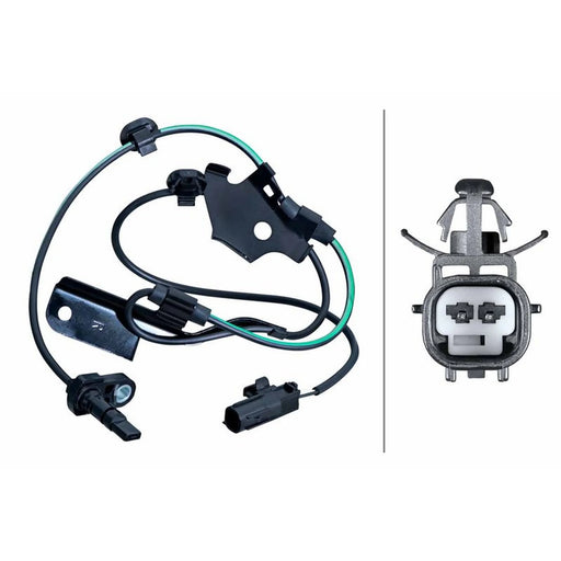 Hella ABS Wheel Speed Sensor Front 6PU 358 251-191
