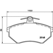 Mintex Front Brake Pad Set MDB1570