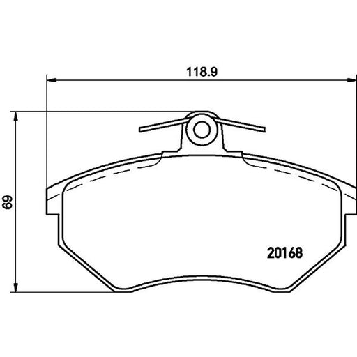 DON Front Brake Pad Set PCP1369