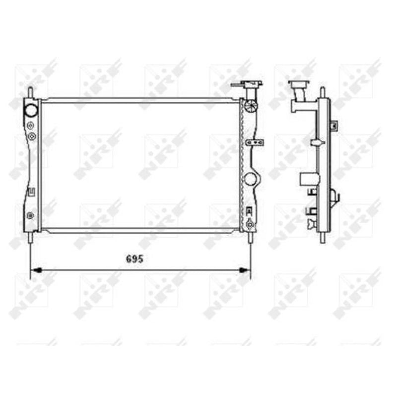 NRF Engine Radiator 53464