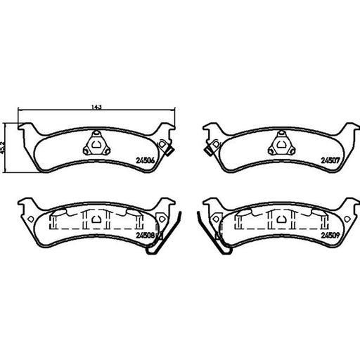 Mintex Rear Brake Pad Set MDB2349
