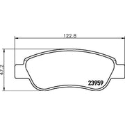 Mintex Front Brake Pad Set MDB2743