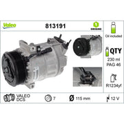 Valeo Air Conditioning Compressor 813191