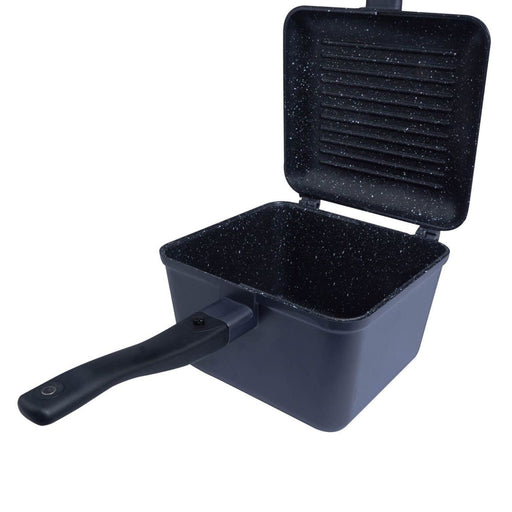 Ridgemonkey XL Connect Deep Pan & Griddle Granite Edition Fishing Camping Cook - RidgeMonkey - Van Life Living