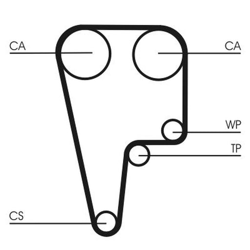 Continental CTAM Timing Belt Cambelt 126 Teeth CT1125