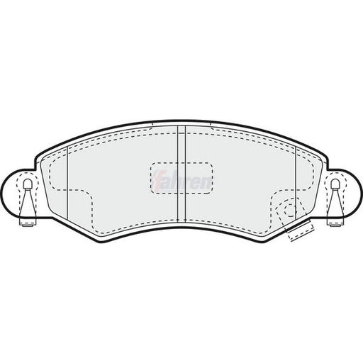 Fahren Front Brake Pad Set fits Opel Agila A 2000-2007 1.0 1.2 1.3