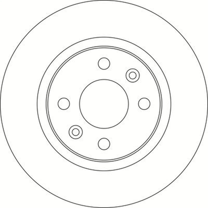 Abtex 2 x Solid Front Brake Discs BD1873S-x2