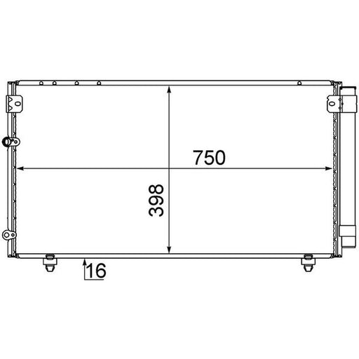 Mahle Air Conditioning Condenser AC 606 000S