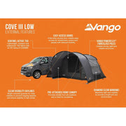 Vango Cove III Low Drive Away Awning Low Smoke - Vango - Van Life Living