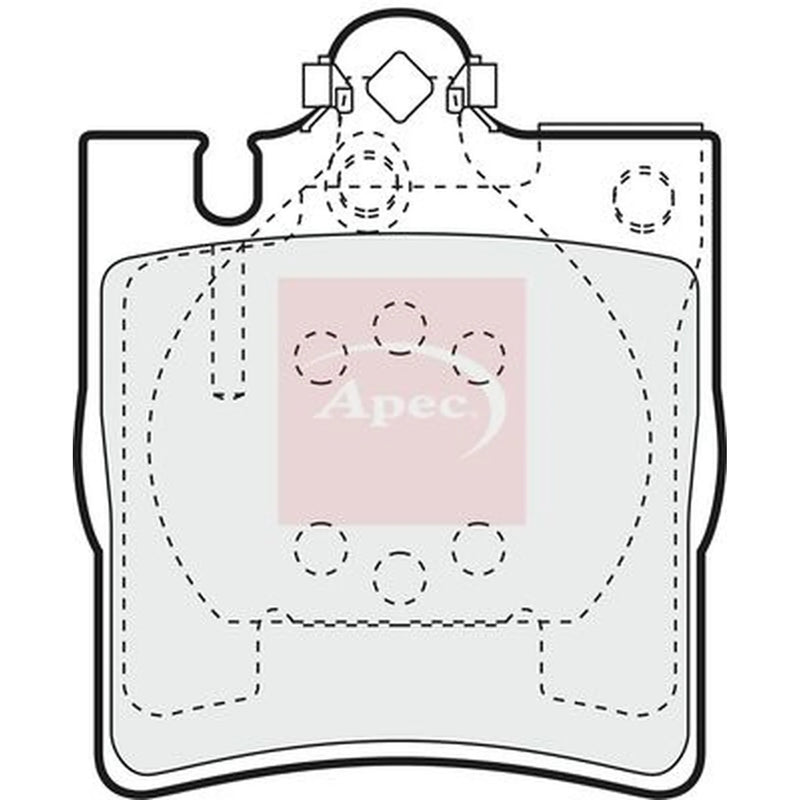 Apec Rear Brake Pad Set PAD1080