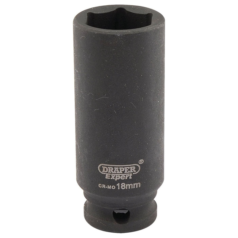 Draper Expert HI-TORQ 6 Point Deep Impact Socket, 3/8" Sq. Dr., 18mm Draper  - Town Parts