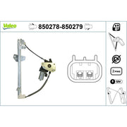 Valeo Electric Window Regulator Lifter Left Front 850278