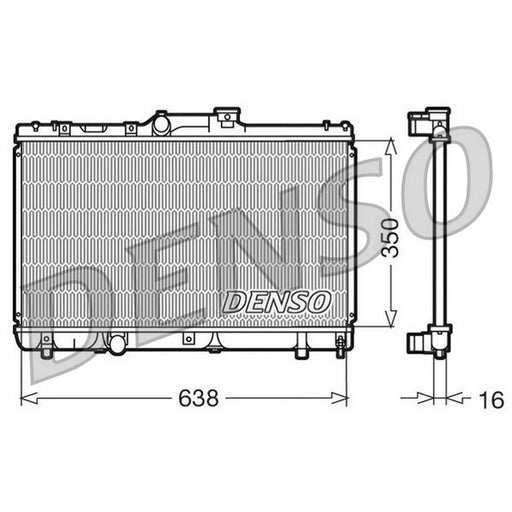Denso Engine Radiator DRM50013