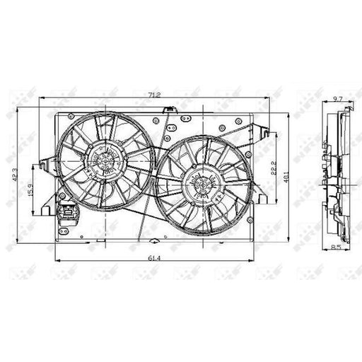 NRF Engine Cooling Fan 47003