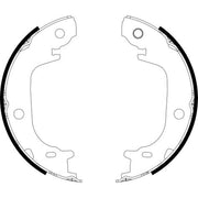 Mintex Parking Brake Shoe Set MFR738