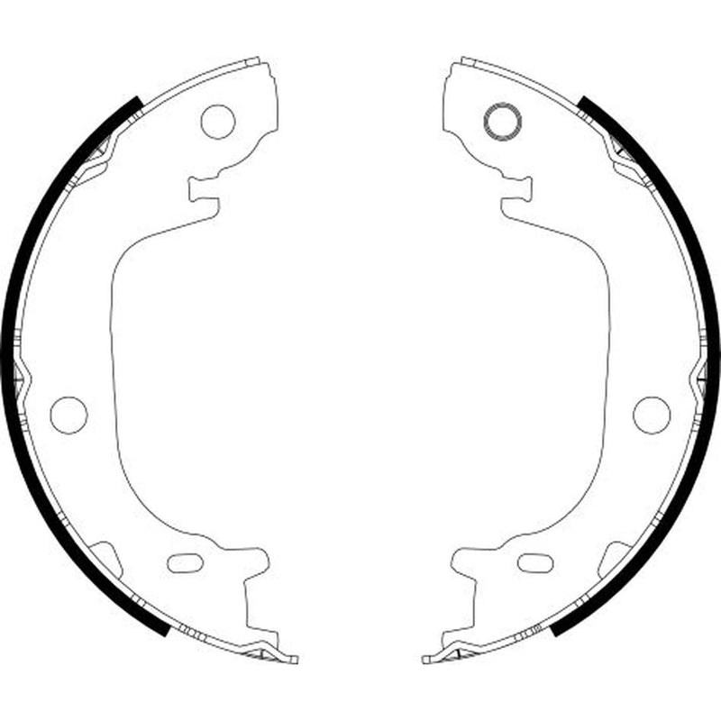 Textar Parking Brake Shoe Set 91082100