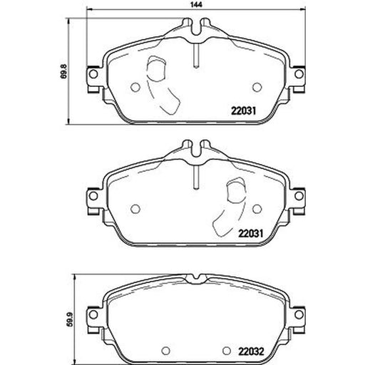 DON Front Brake Pad Set PCP1869