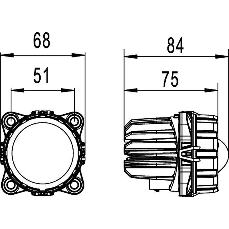 Hella Headlamp De-F Eb MD12 M60P 1KL Right 1KL 998 670-031 46840004 1KL 998