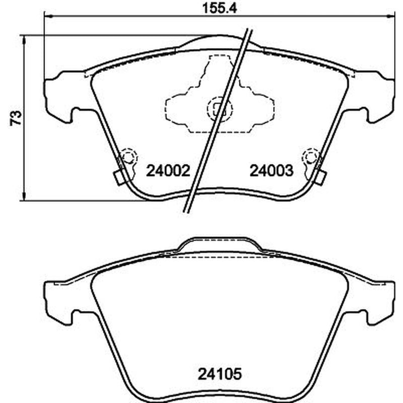 Mintex Front Brake Pad Set MDB2768