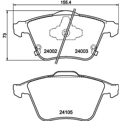 Mintex Front Brake Pad Set MDB2768