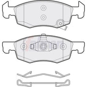 Fahren Front Brake Pad Set FBP3383