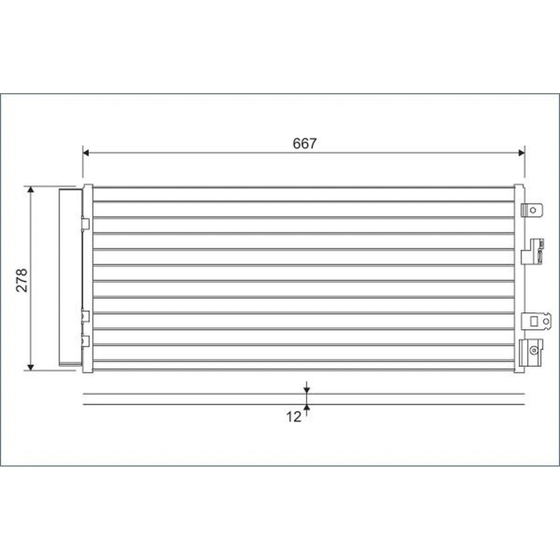 Valeo Air Conditioning Condenser 822575