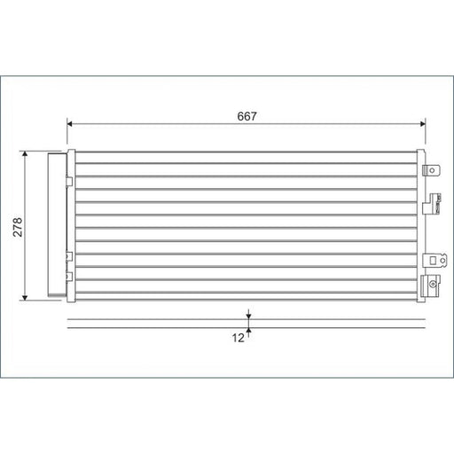 Valeo Air Conditioning Condenser 822575