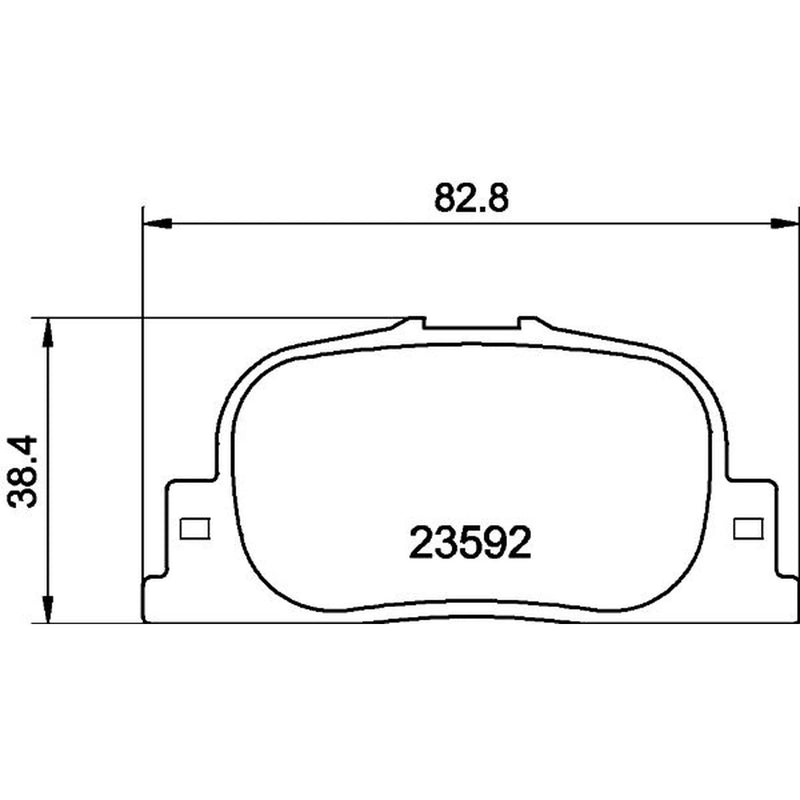 Mintex Rear Brake Pad Set MDB2084