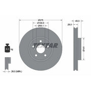 Textar 2 x Vented Front Brake Discs 92142003-x2