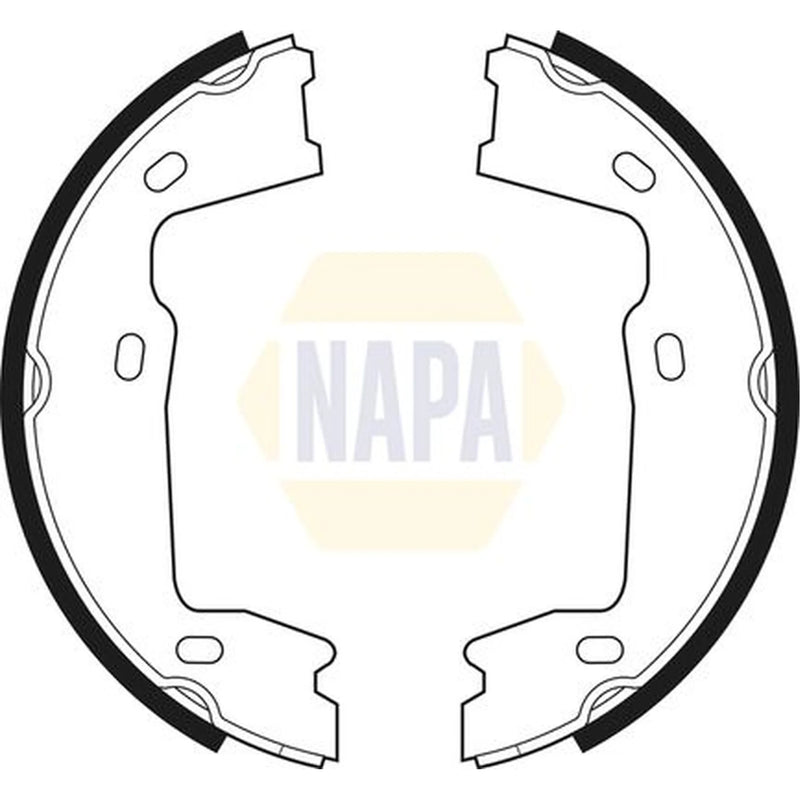 NAPA Parking Brake Shoe Set NBS5002